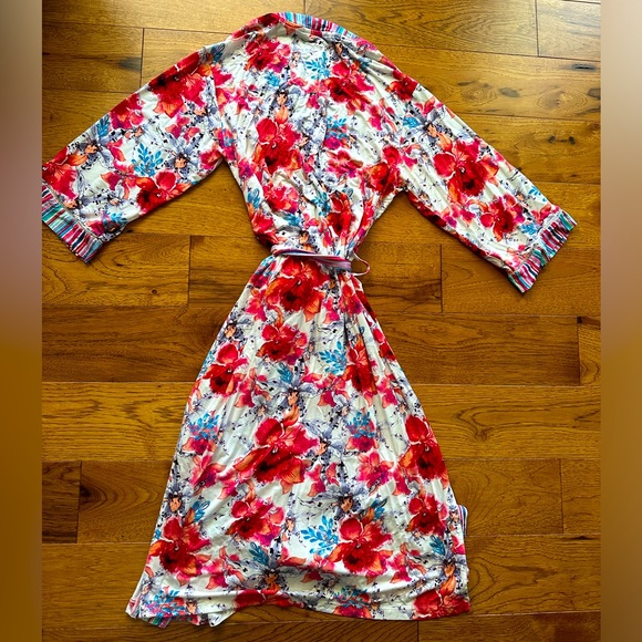 Soft Surroundings Floral Robe Size Petite XS - Picture 7 of 10